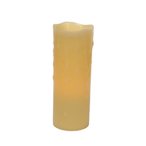 Melrose Intl. Unscented Flameless Pillar Candle Wayfair